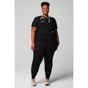 NWT Fabletics Scrub Set Method 2-Pocket On-Call Joggers Women 2X/T Black READ